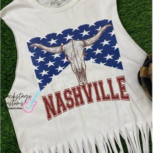 Nashville Fringe Muscle Tank